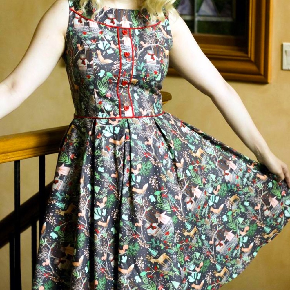 Retrolicious in the woods dress
